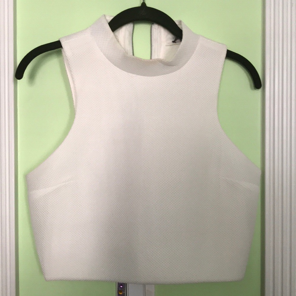 White crop top